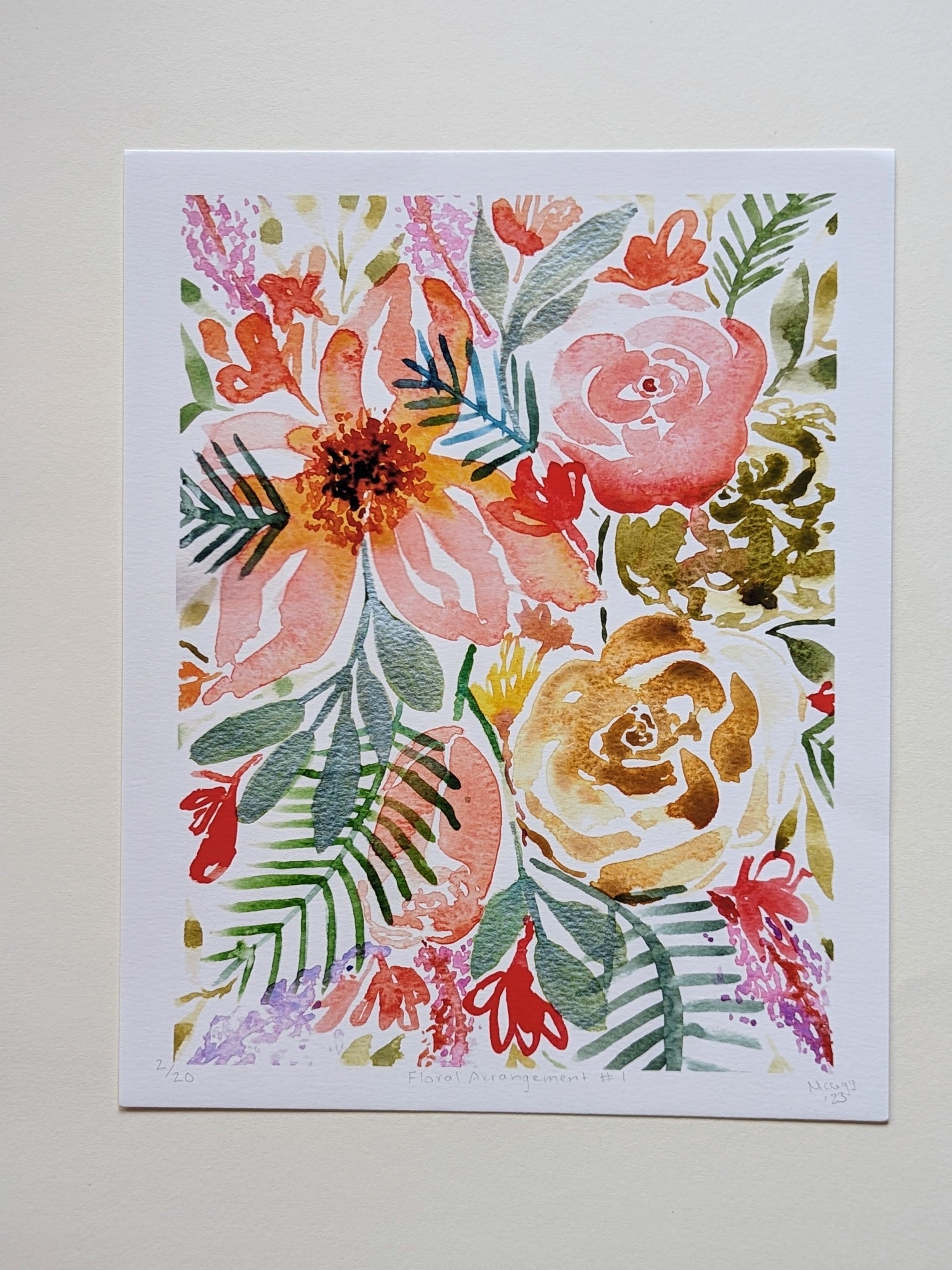 Floral Arrangement #1 — Limited Edition Art Print