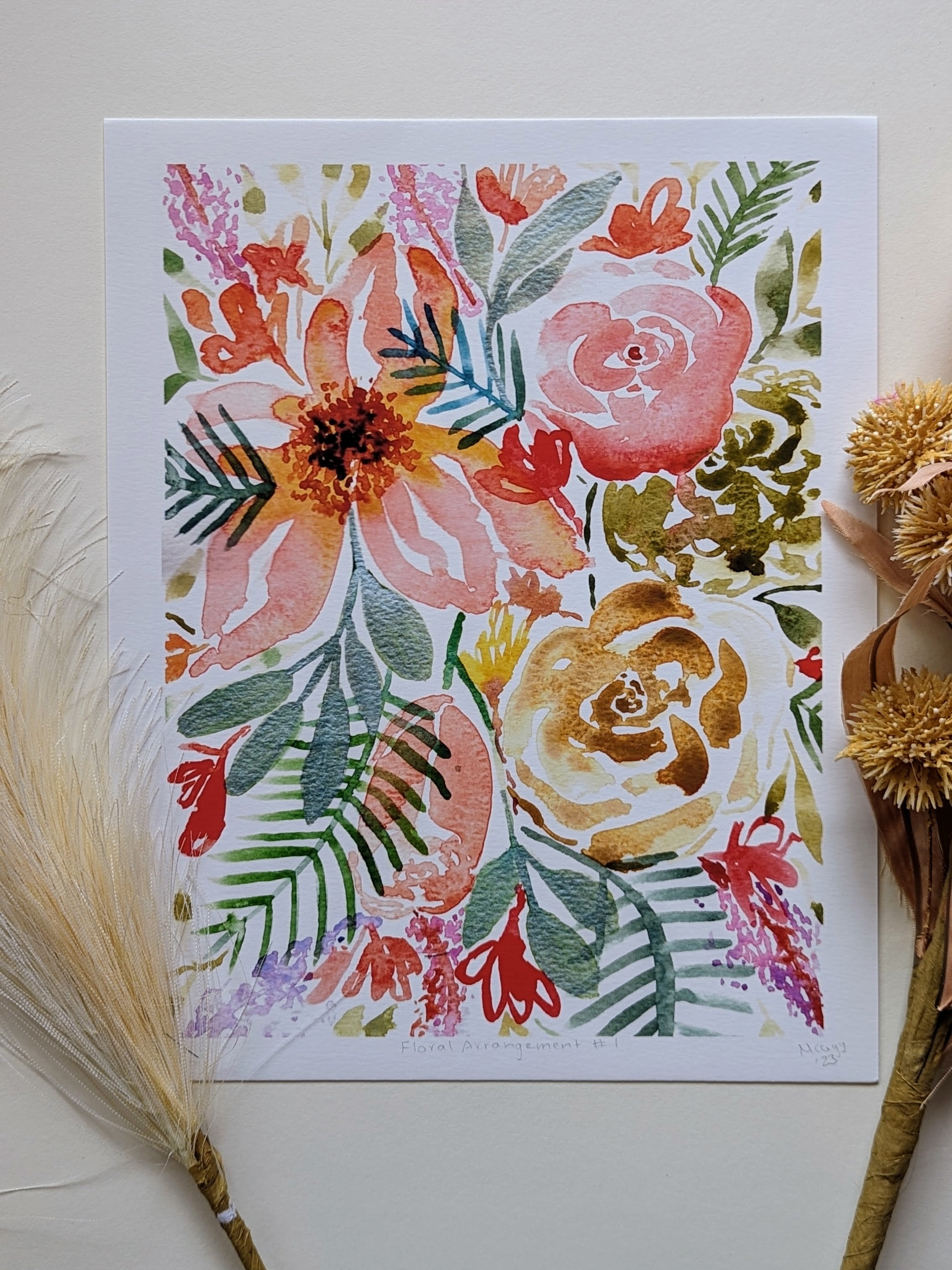 Floral Arrangement #1 — Limited Edition Art Print