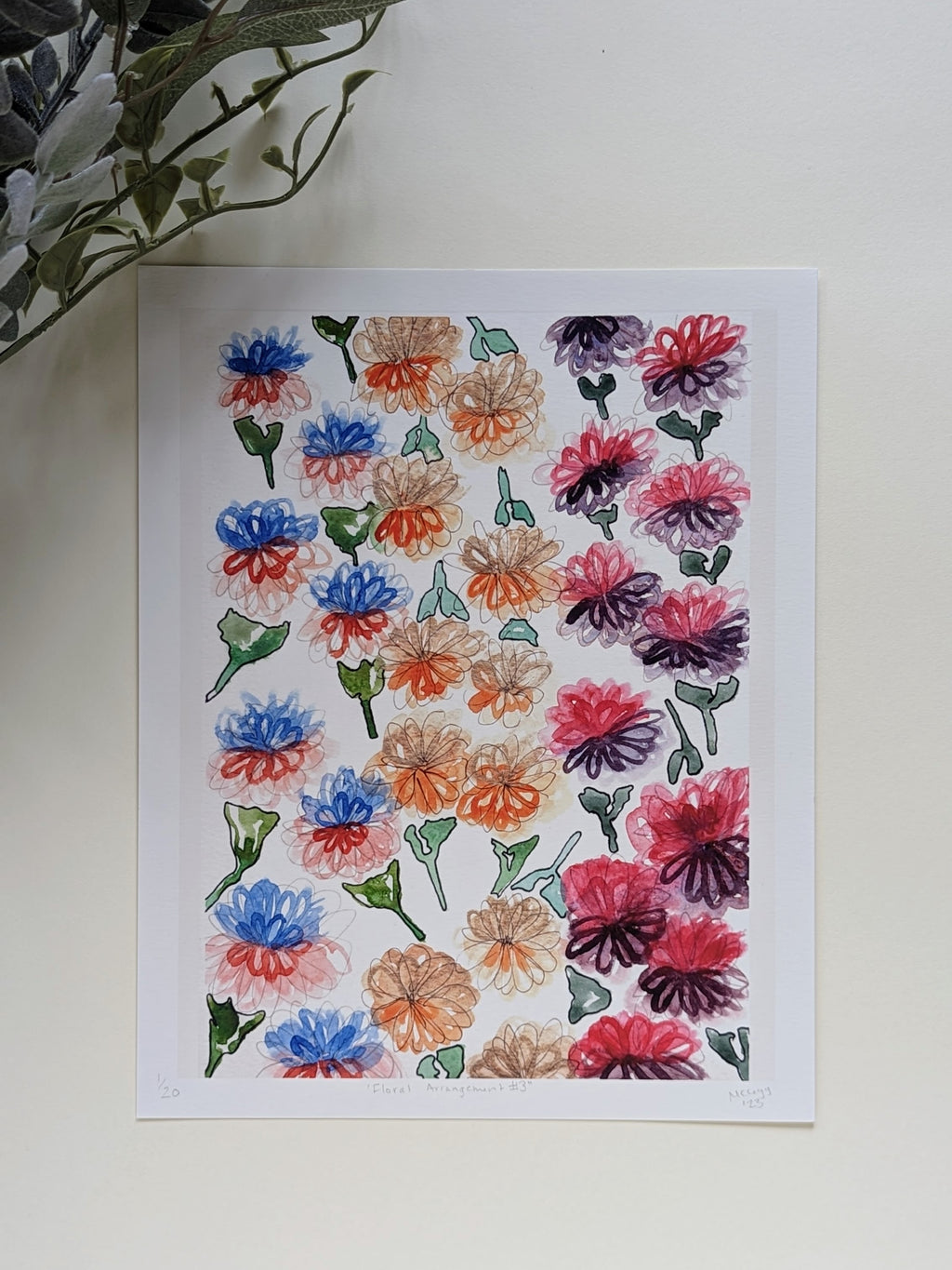 Floral Arrangement #3 — Limited Edition Art Print