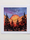 Rising Mountain Aurora — Limited Edition Art Print