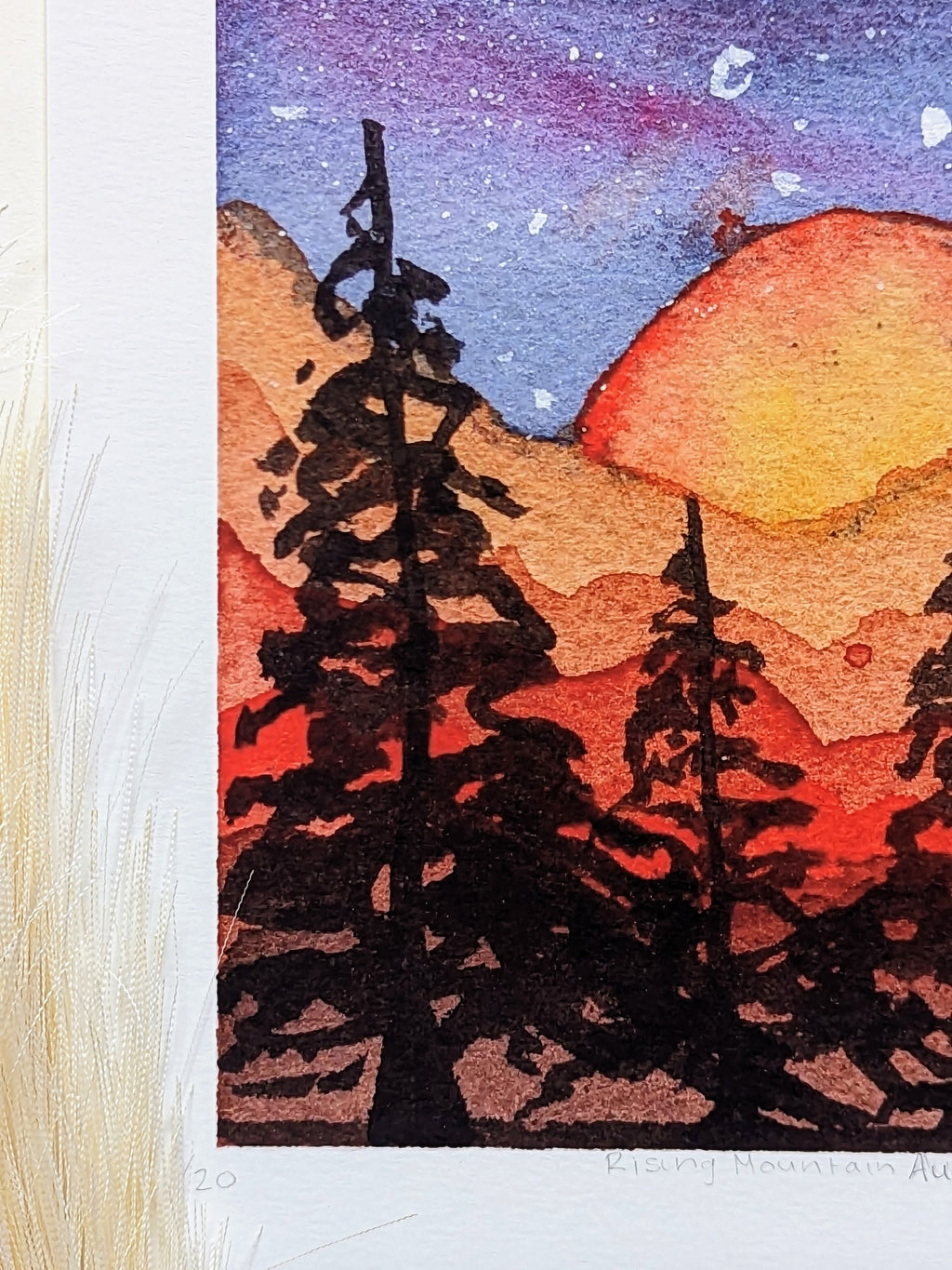 Rising Mountain Aurora — Limited Edition Art Print