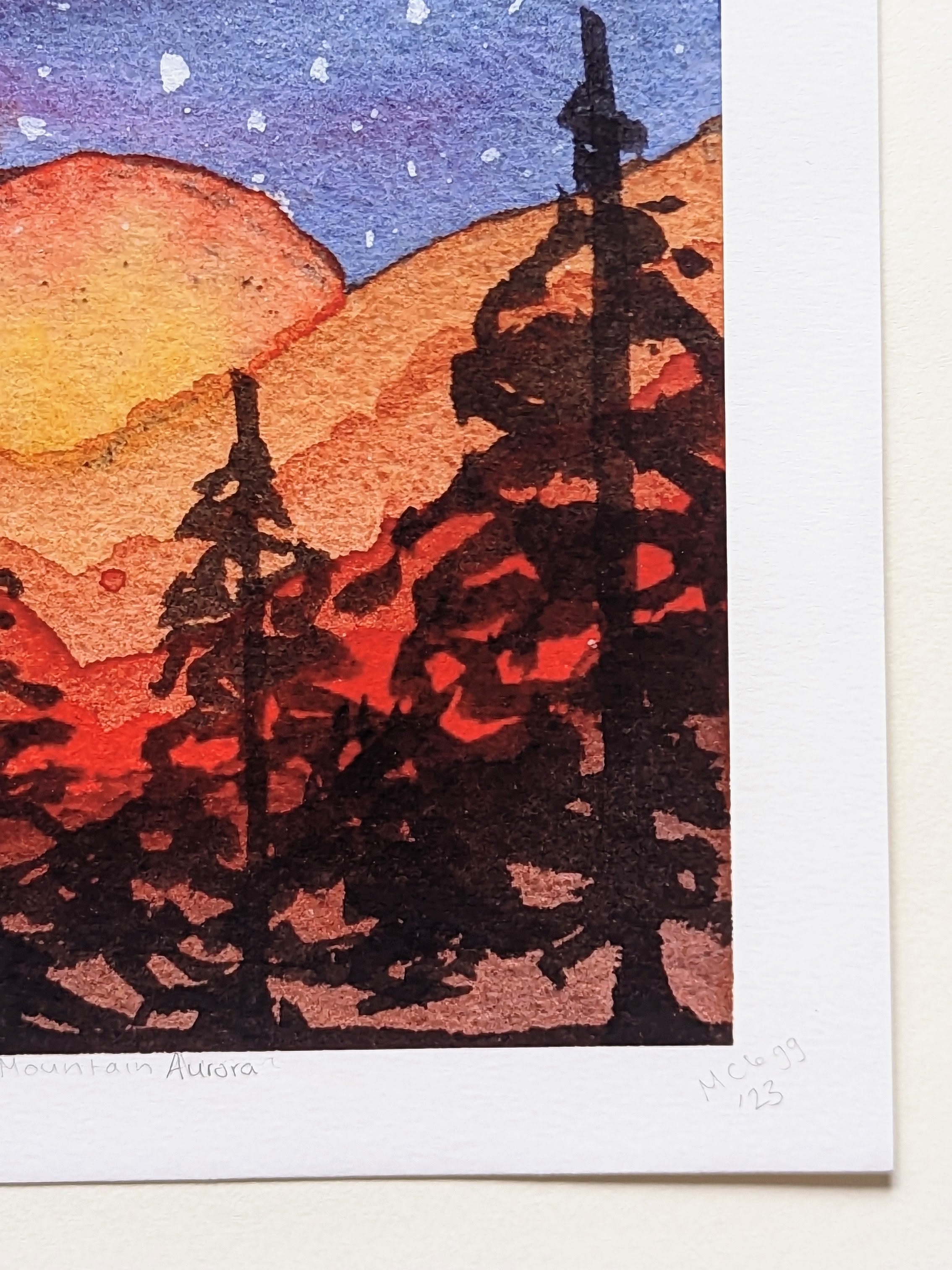 Rising Mountain Aurora — Limited Edition Art Print