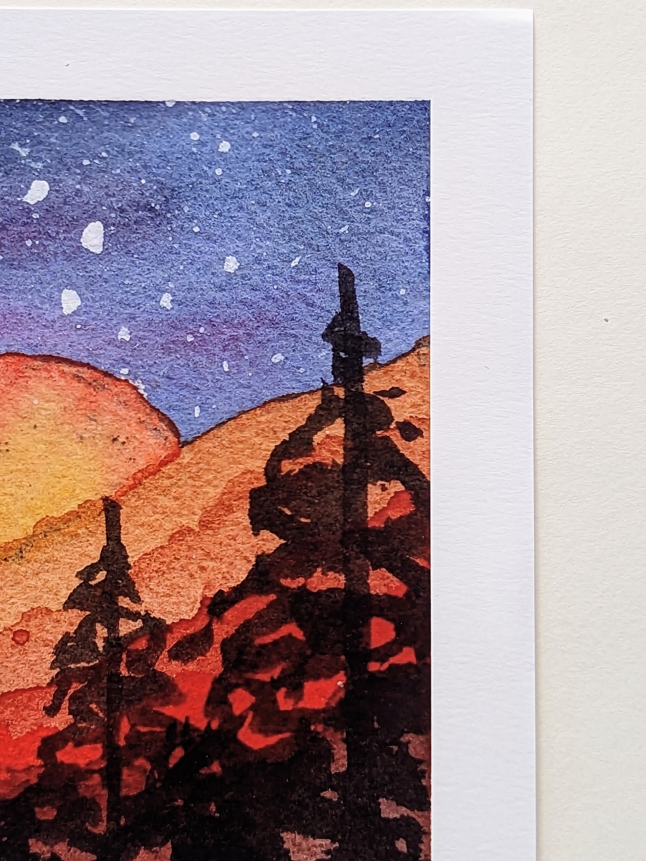 Rising Mountain Aurora — Limited Edition Art Print