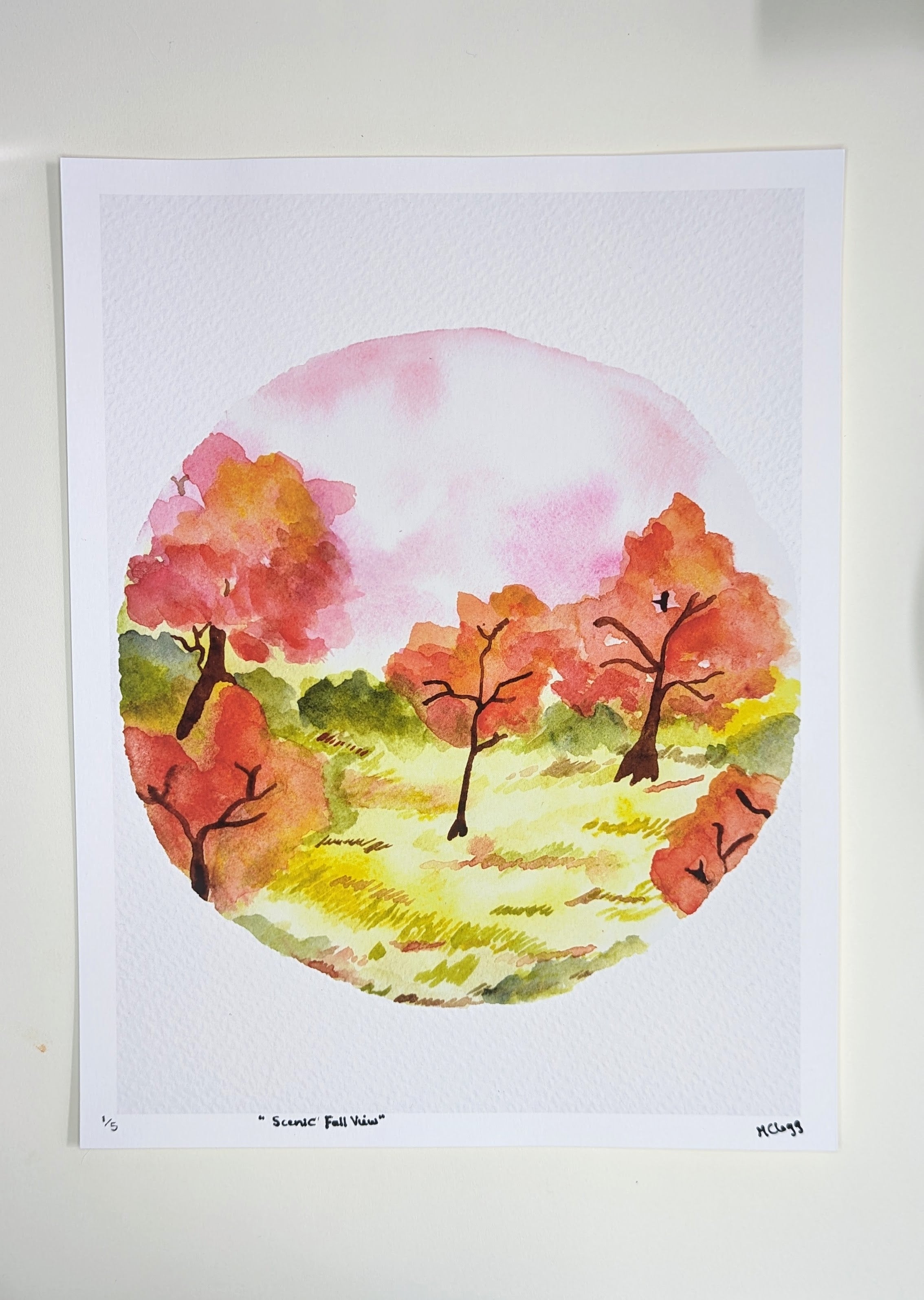 Scenic Fall View — Limited Edition Art Print