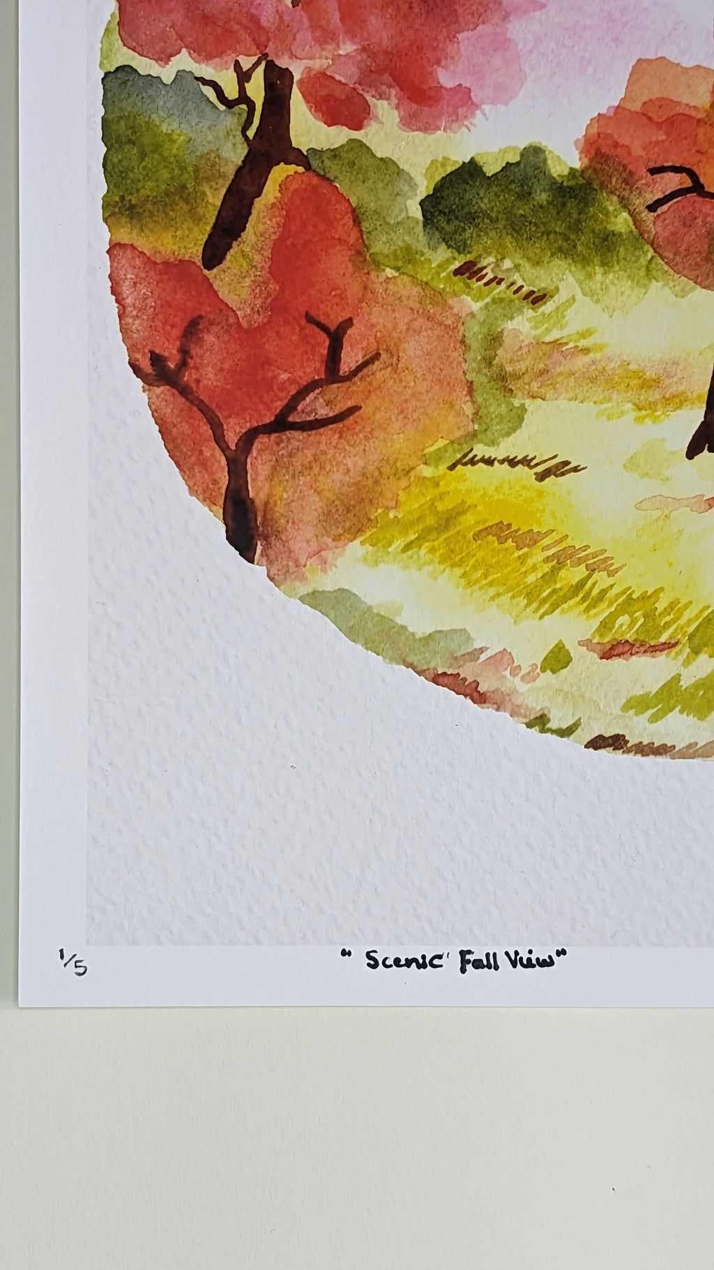 Scenic Fall View — Limited Edition Art Print