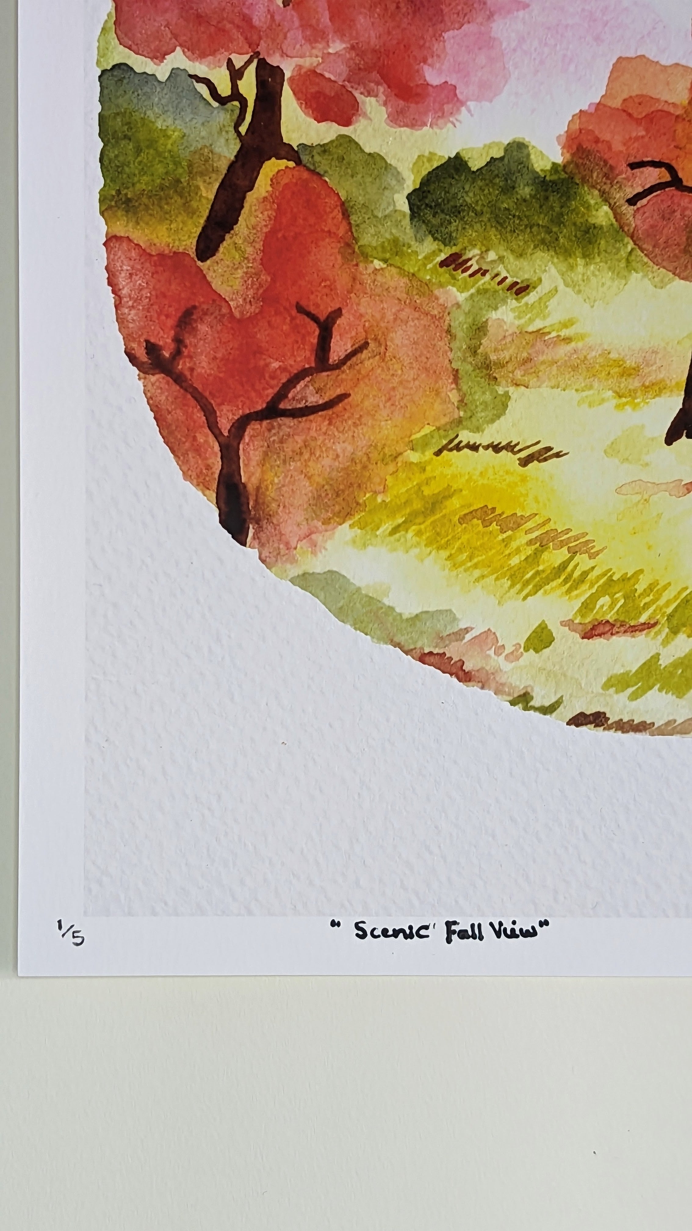Scenic Fall View — Limited Edition Art Print