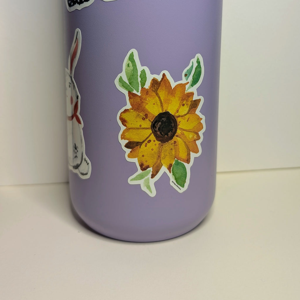 Sunflower Watercolor Sticker