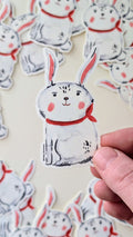 Chubby Bunny Watercolor Sticker