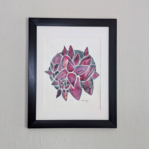 Coleus Plant Original Watercolor Painting, 9 x 12 inches, Framed or Unframed
